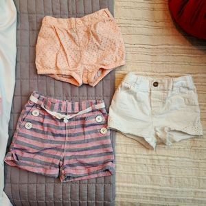 Girls 12-18 months shorts